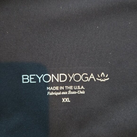 Beyond Yoga Cut It Close Mesh High Waisted Leggings Black XXL - Picture 4 of 5